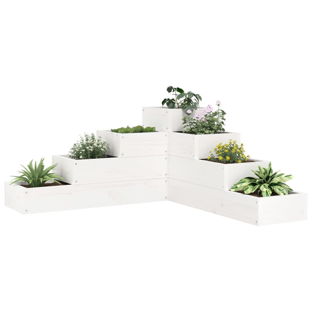 Garden Planter 4-Tier Solid Wood Pine