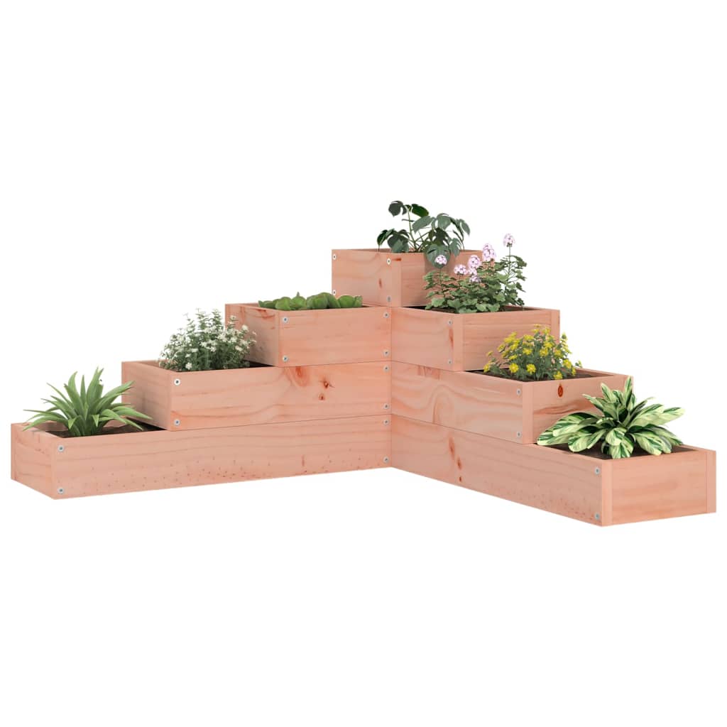 Garden Planter 4-Tier Solid Wood Pine