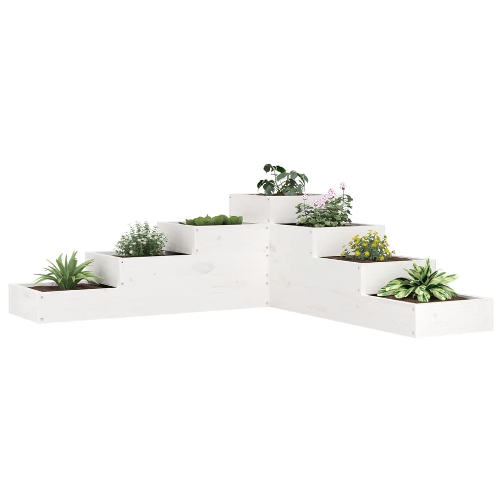 Garden Planter 4-Tier Solid Wood Pine