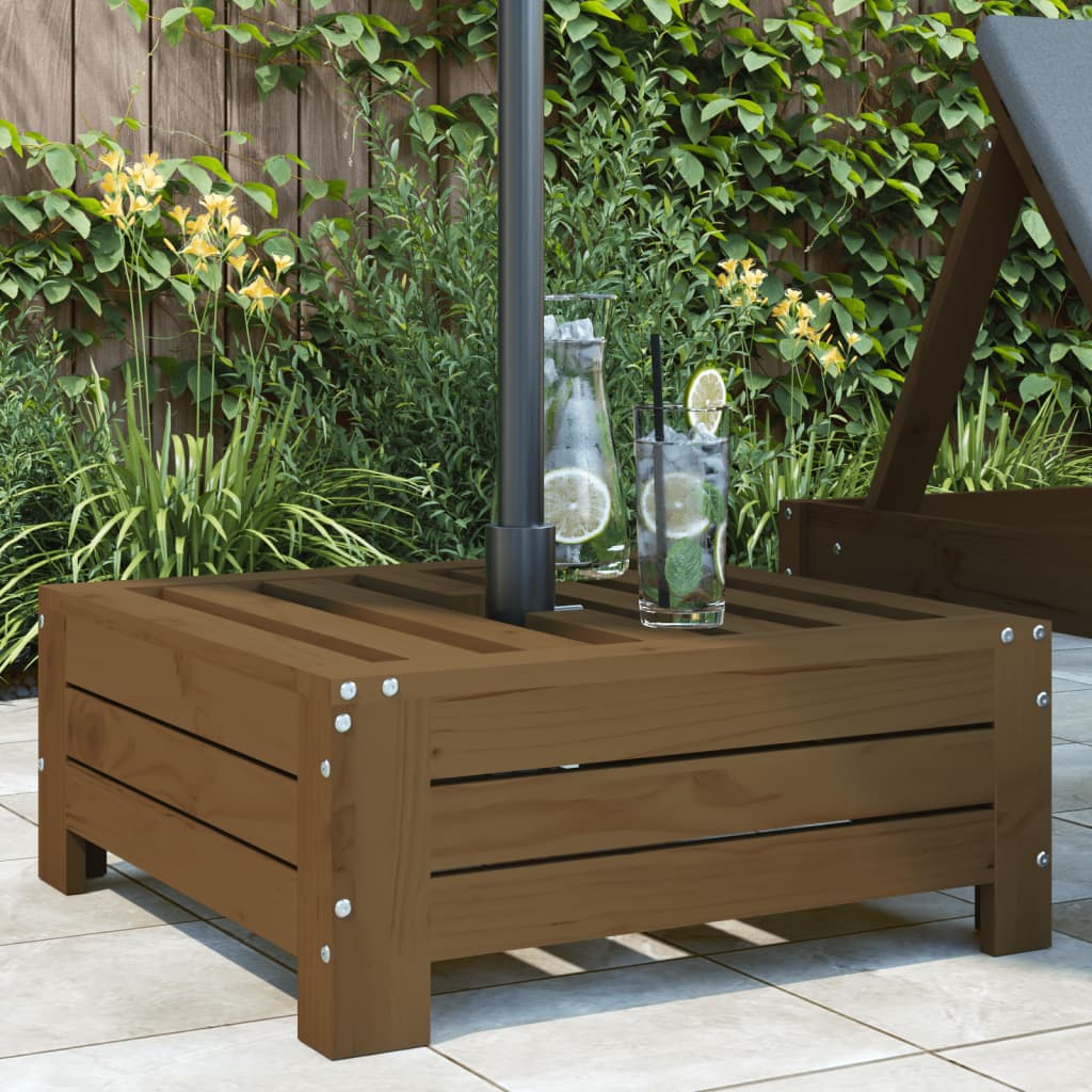 Parasol Base Cover Solid Wood Pine