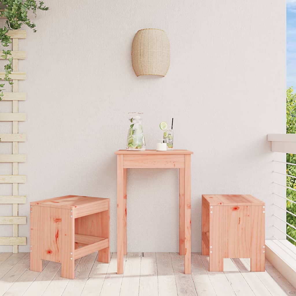 Bar Stools 2 Pcs Black Solid Wood Pine