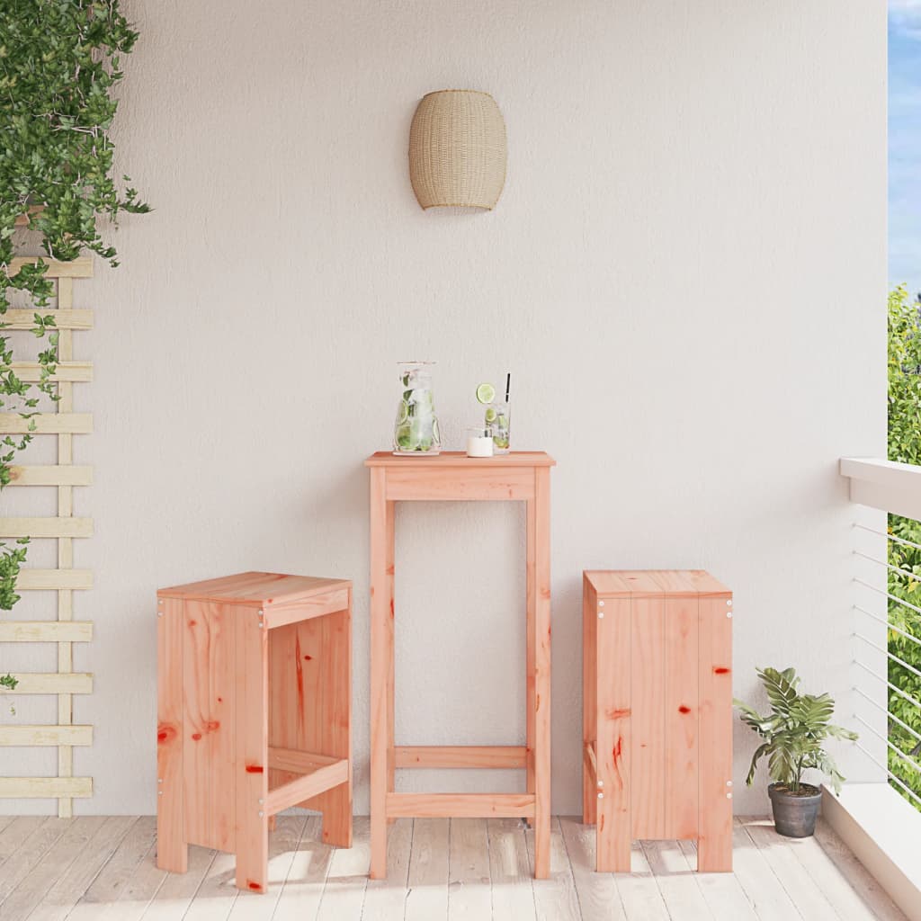 Bar Stools 2 Pcs Black Solid Wood Pine