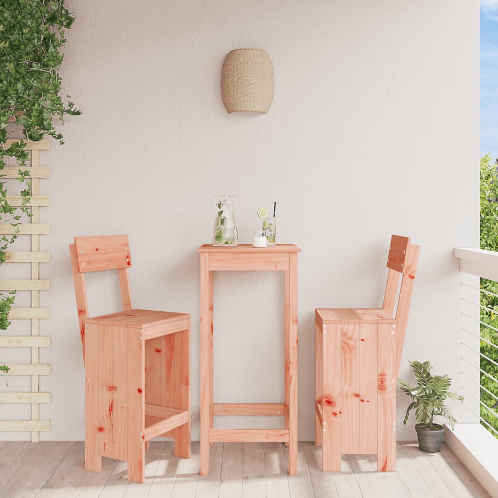 Bar Stools 2 Pcs Solid Wood Pine