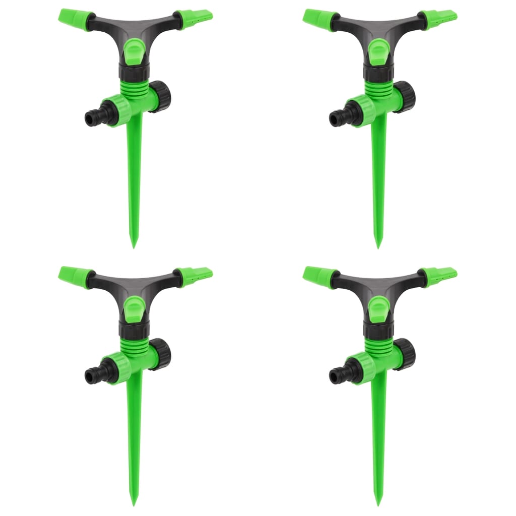 Rotating Sprinklers 4 Pcs Green And Black 16X13.5X25.5 Cm Abs&Pp