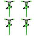 Rotating Sprinklers 4 Pcs Green And Black 16X13.5X25.5 Cm Abs&Pp