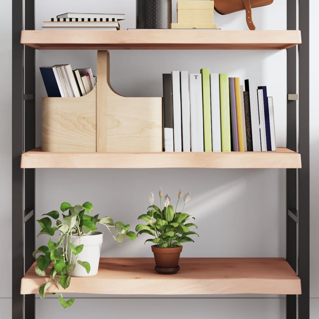 Wall Shelf 200X60X(2-6) Cm Treated Solid Wood Oak