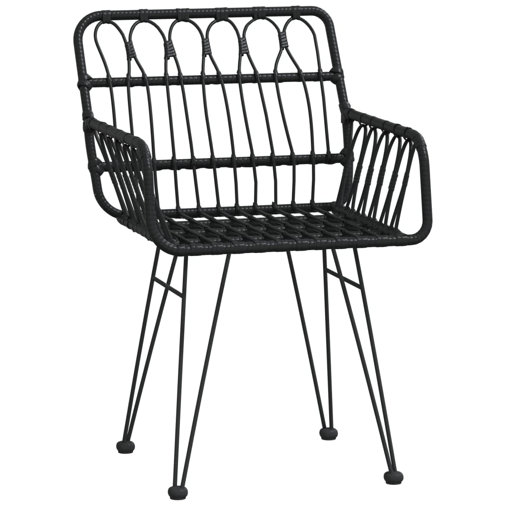 5 Piece Garden Dining Set Poly Rattan