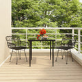 5 Piece Garden Dining Set Poly Rattan