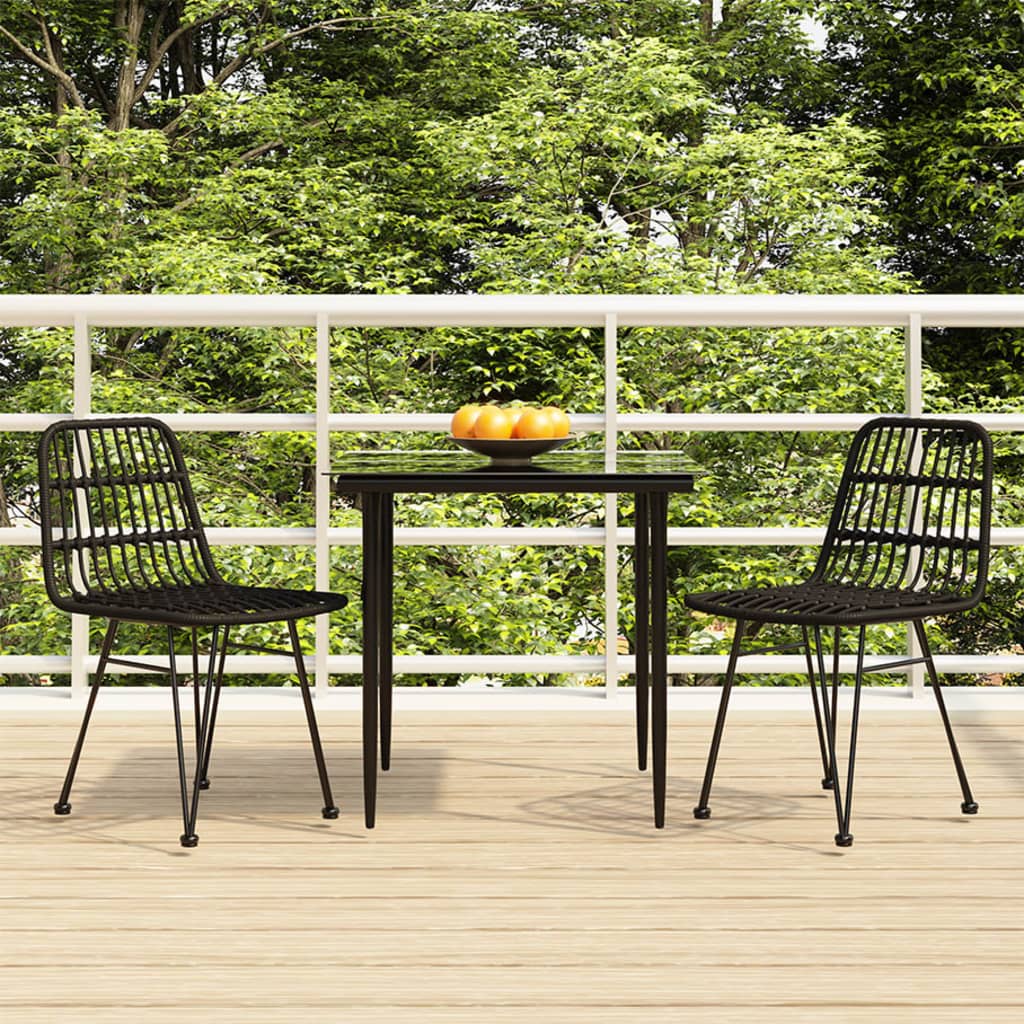 7 Piece Garden Dining Set Poly Rattan