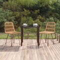 5 Piece Garden Dining Set Poly Rattan