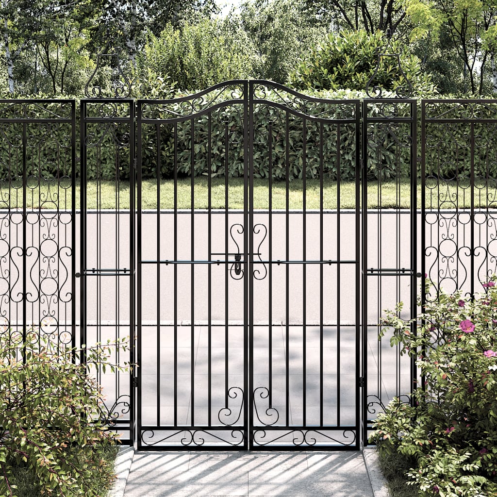 Garden Gate Black Wrought Iron