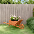 Wheelbarrows Wheelbarrow Planter 128X45.5X43 Cm Solid Wood Fir 128 cm