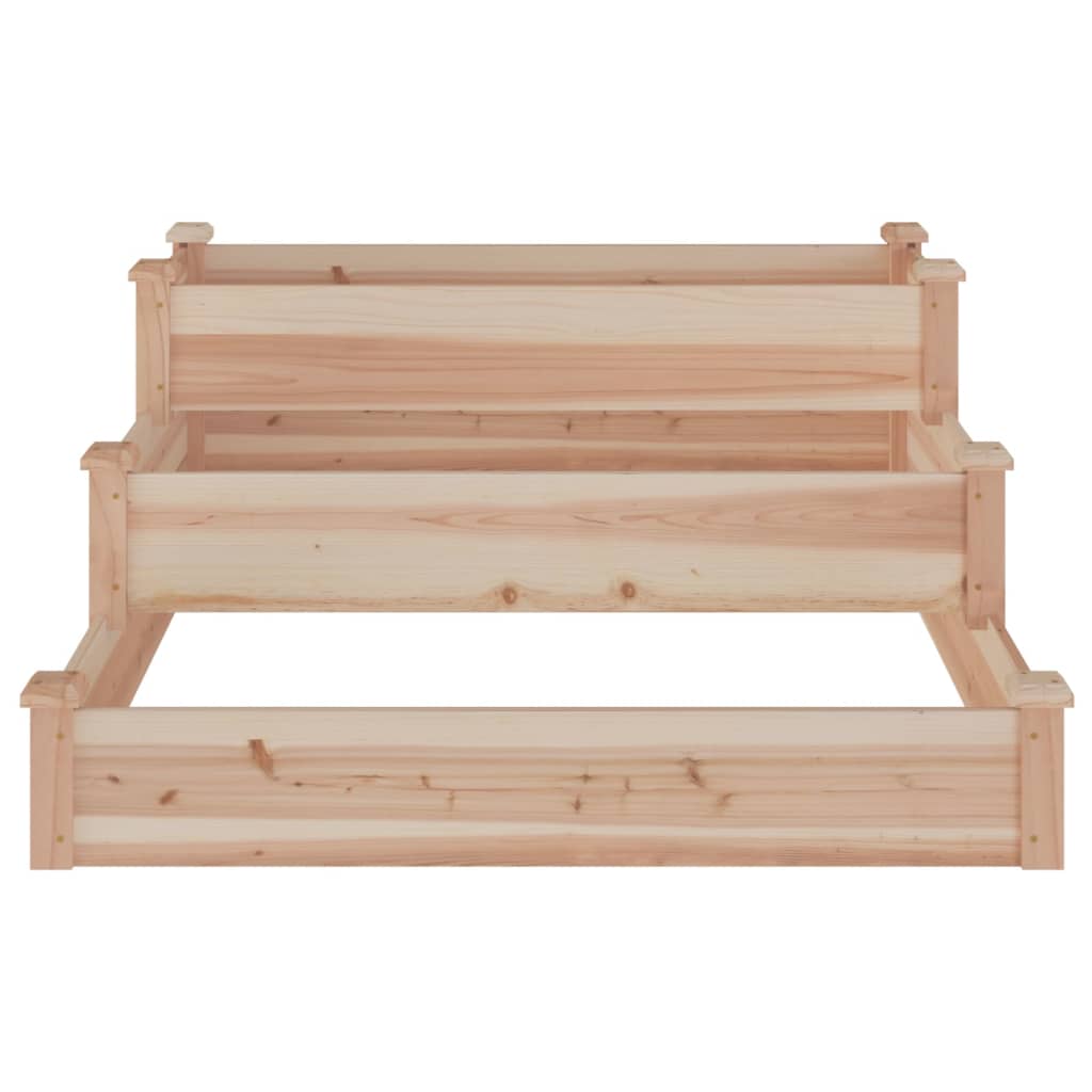 Garden Raised Bed 120X120X56 Cm Solid Wood Fir
