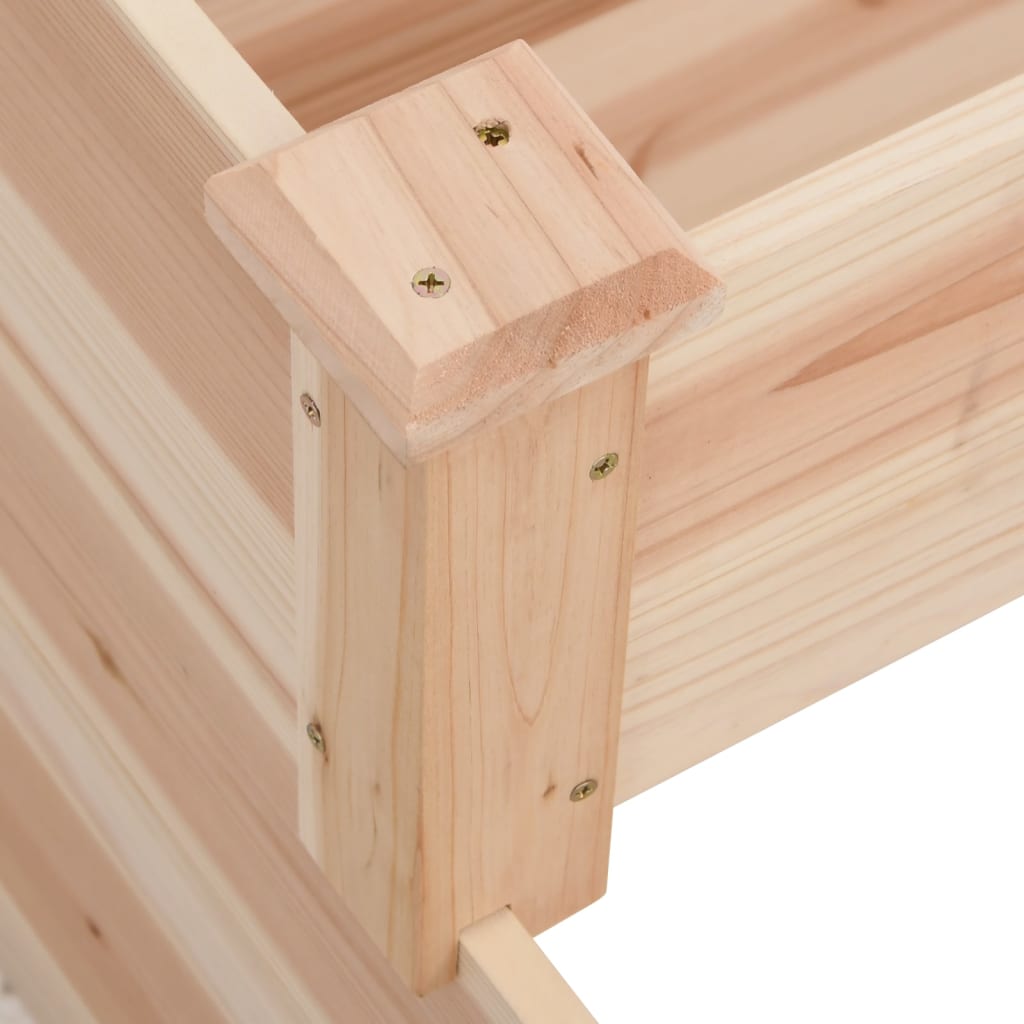 Garden Raised Bed 120X120X56 Cm Solid Wood Fir