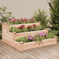 Garden Raised Bed 120X120X56 Cm Solid Wood Fir