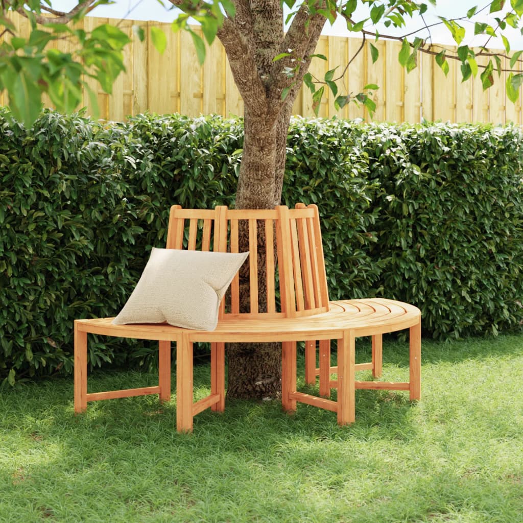 Tree Benches 2 Pcs Half Round Ø160 Cm Solid Wood Teak