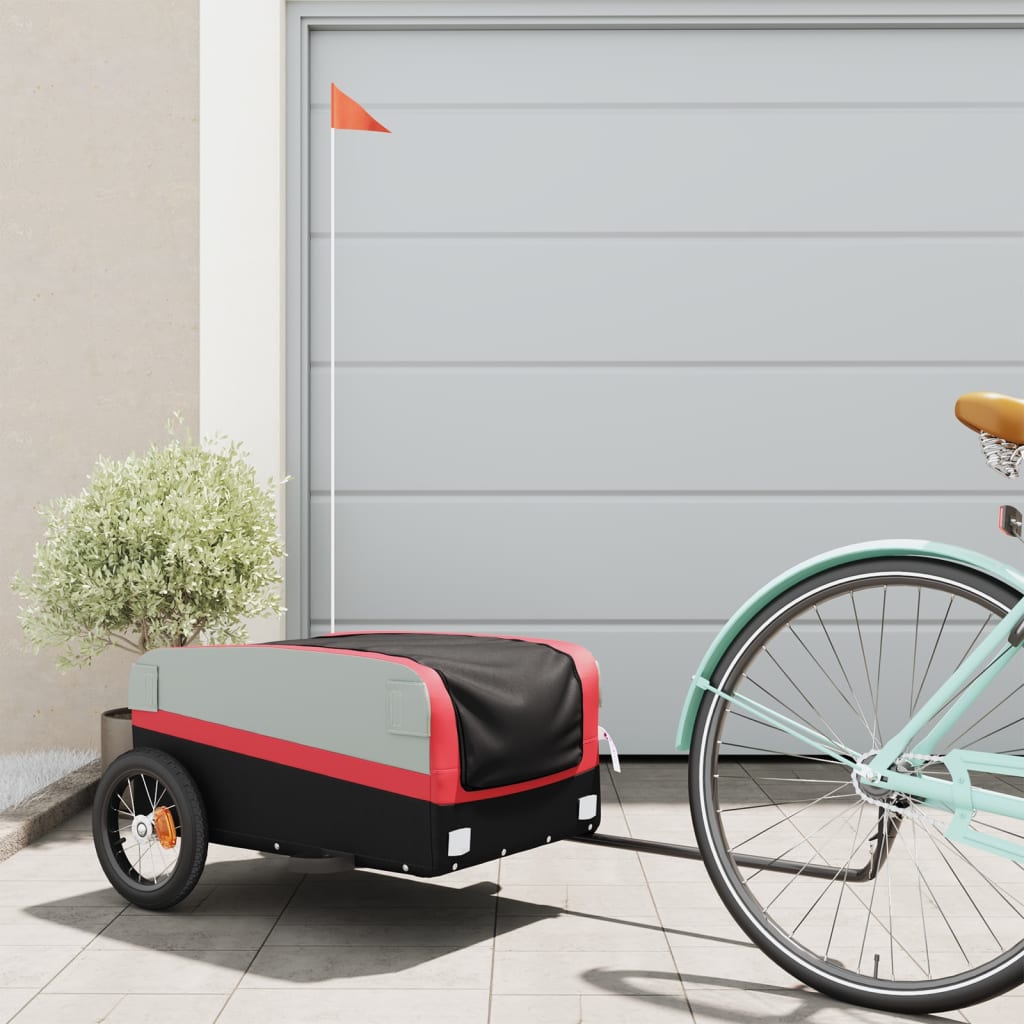 Bike Trailer Black And 45 Kg Iron