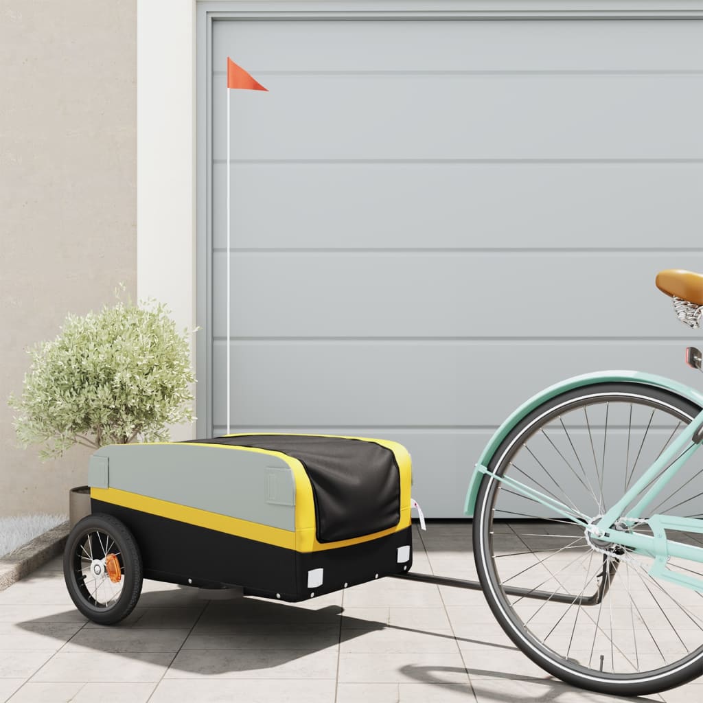 Bike Trailer Black And 45 Kg Iron