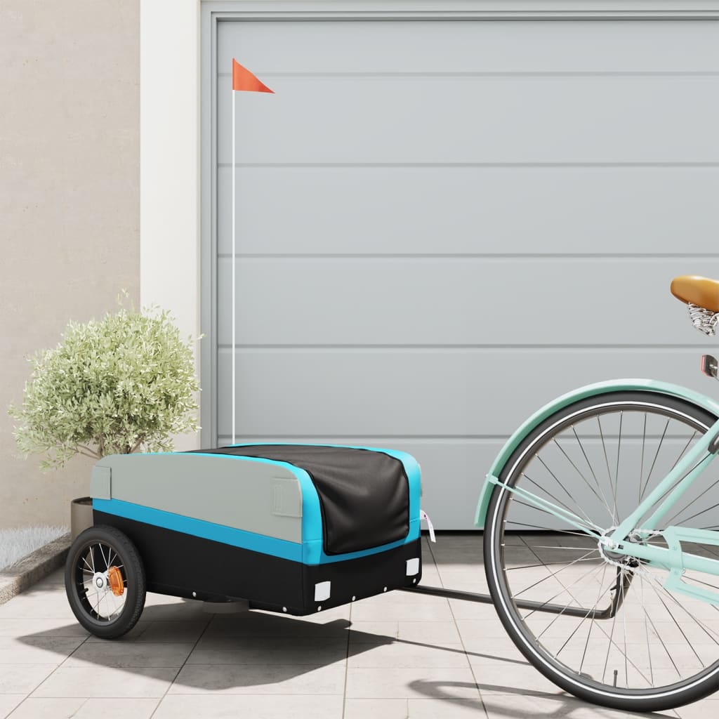 Bike Trailer Black And 45 Kg Iron