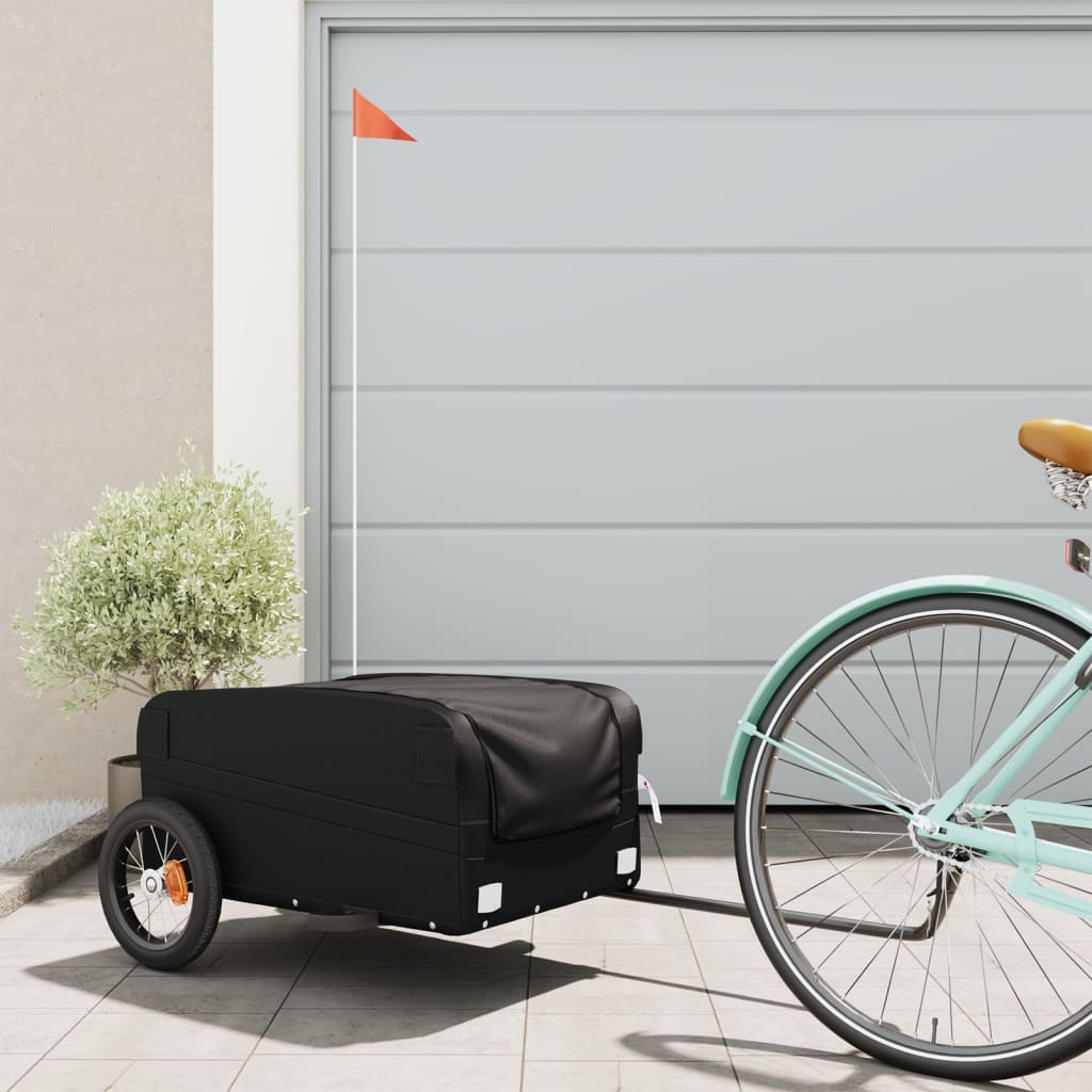 Bike Trailer Black And 45 Kg Iron