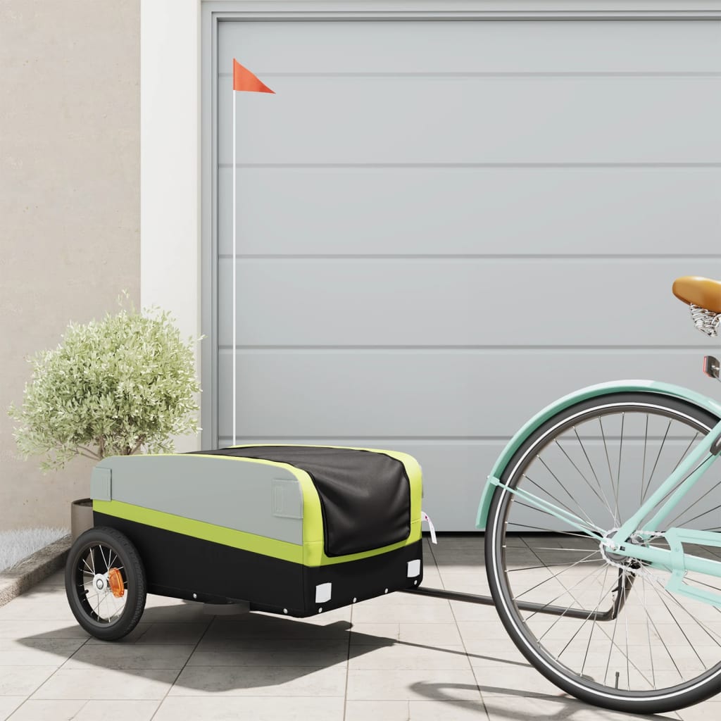 Bike Trailer Black And 45 Kg Iron