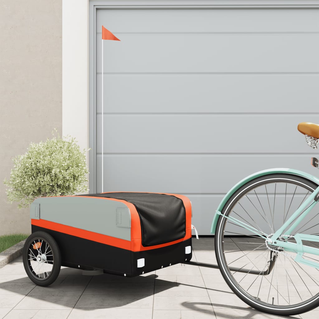 Bike Trailer Black And 45 Kg Iron
