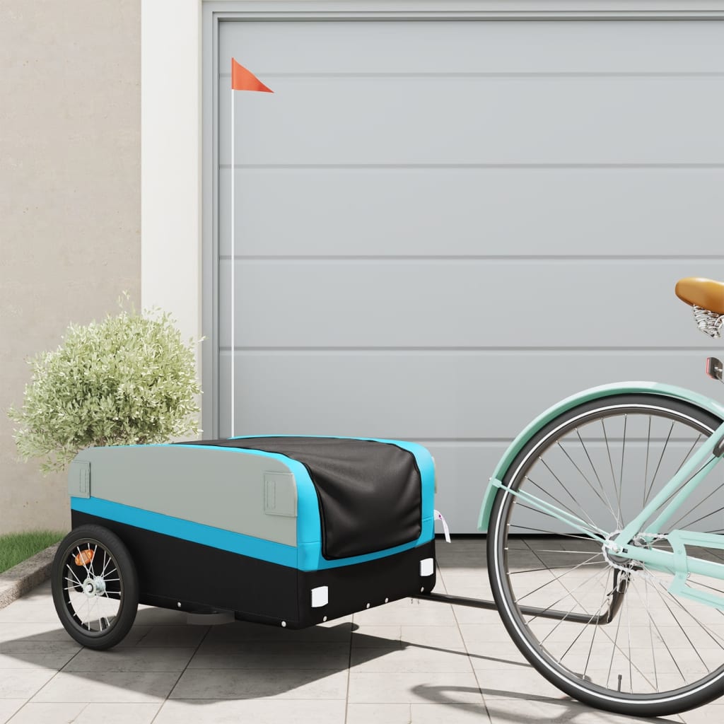 Bike Trailer Black And 45 Kg Iron