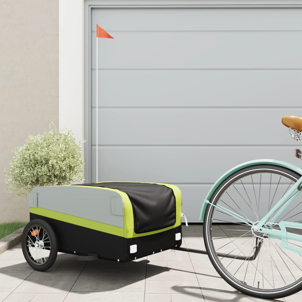 Bike Trailer Black And 45 Kg Iron