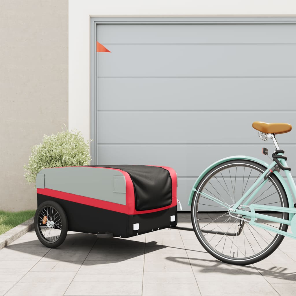 Bike Trailer Black And 45 Kg Iron