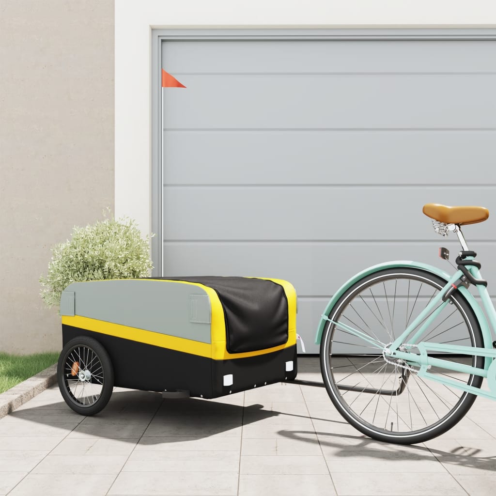 Bike Trailer Black And 45 Kg Iron