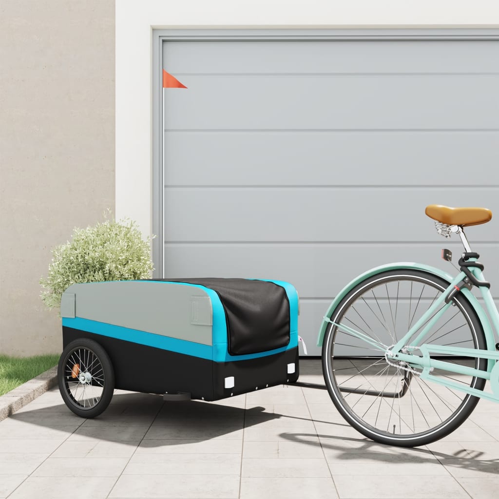 Bike Trailer Black And 45 Kg Iron