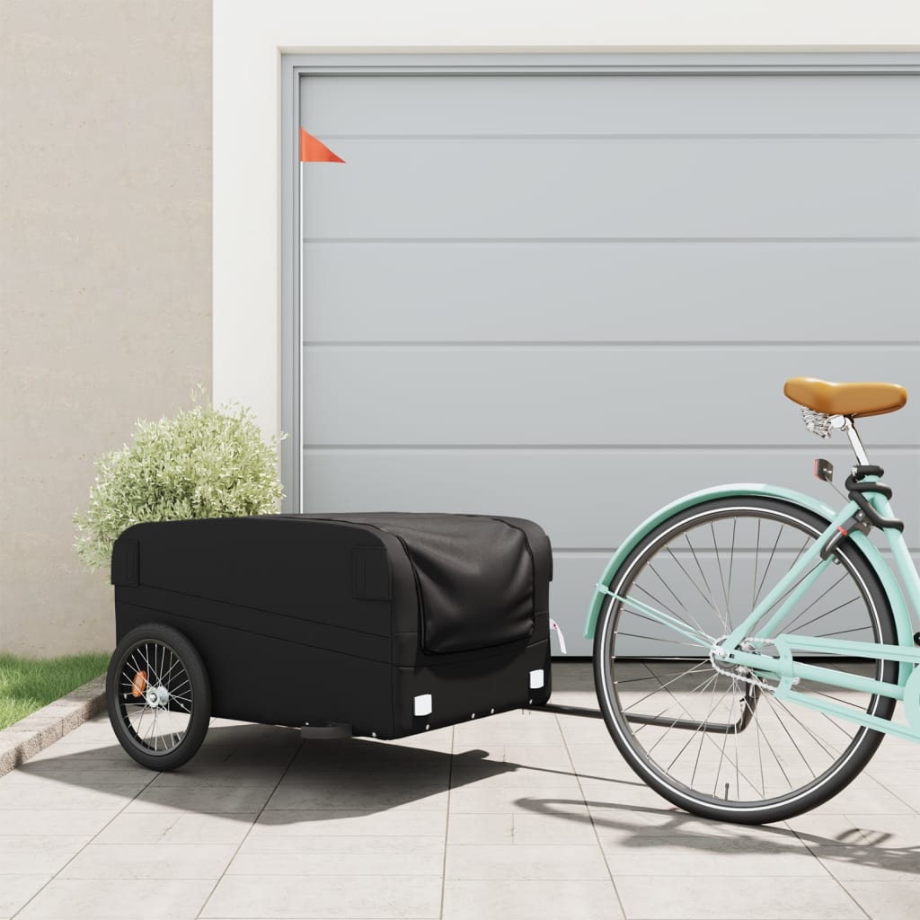 Bike Trailer Black And 45 Kg Iron