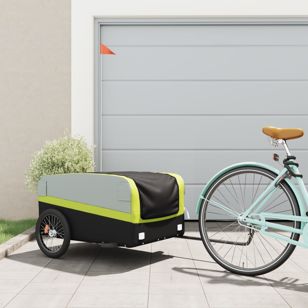 Bike Trailer Black And 45 Kg Iron