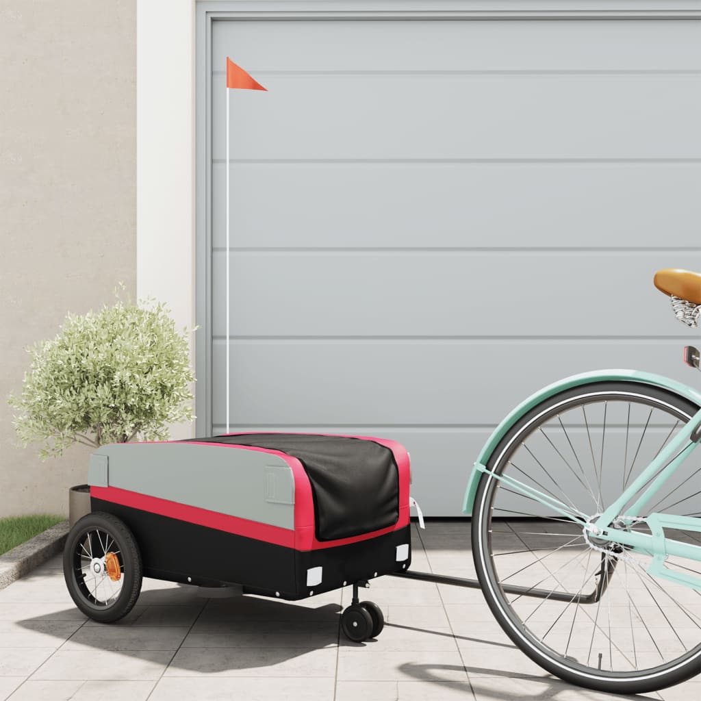 Bike Trailer Black And 45 Kg Iron