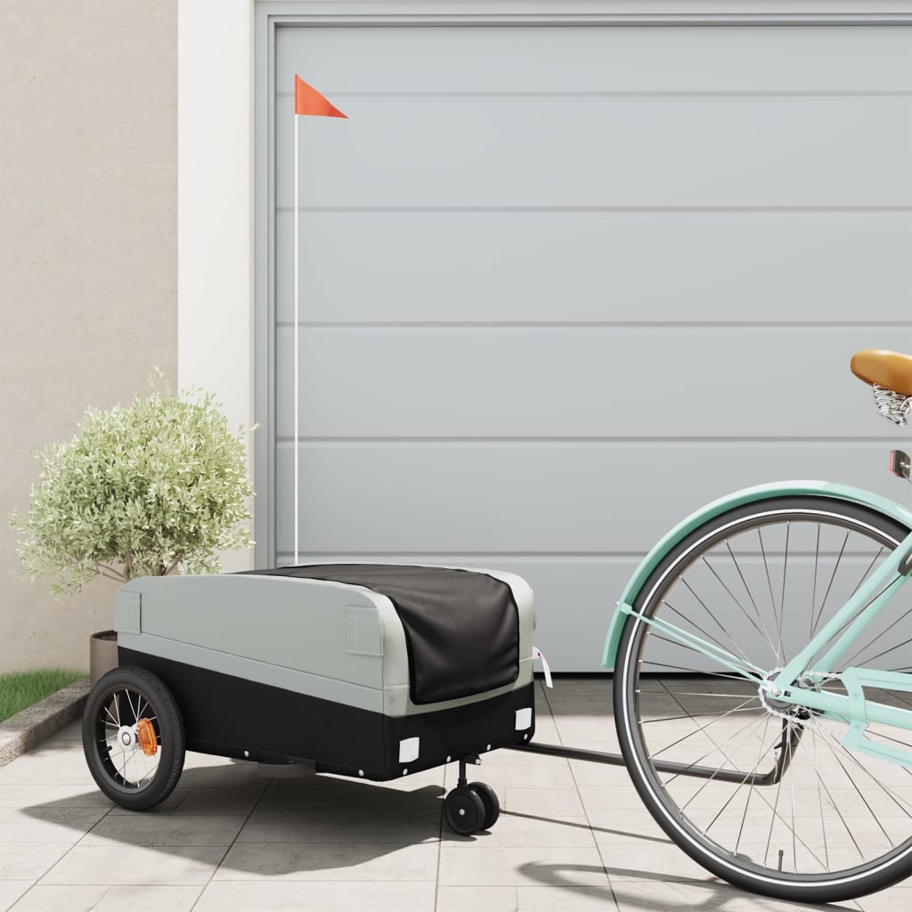 Bike Trailer Black And 45 Kg Iron