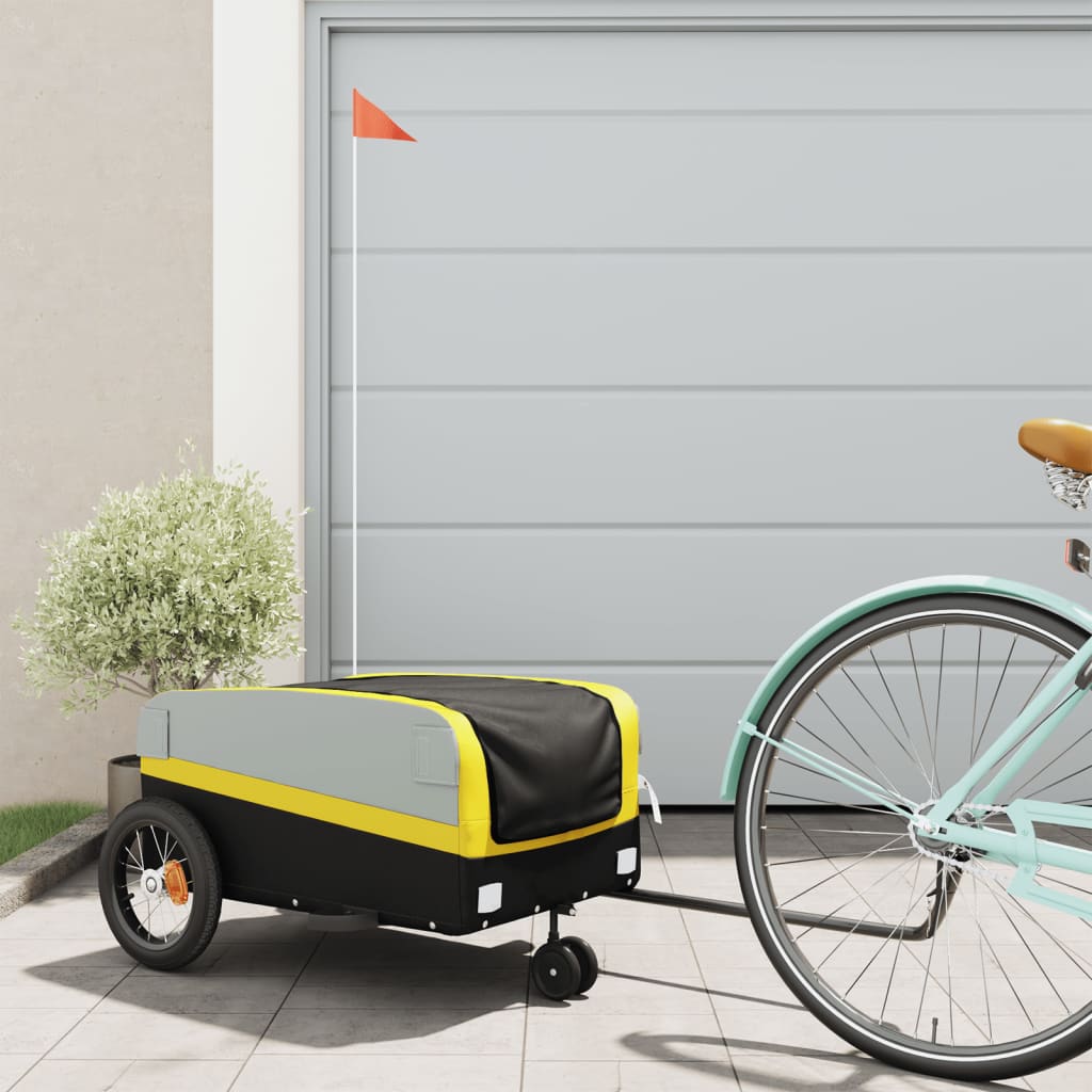 Bike Trailer Black And 45 Kg Iron