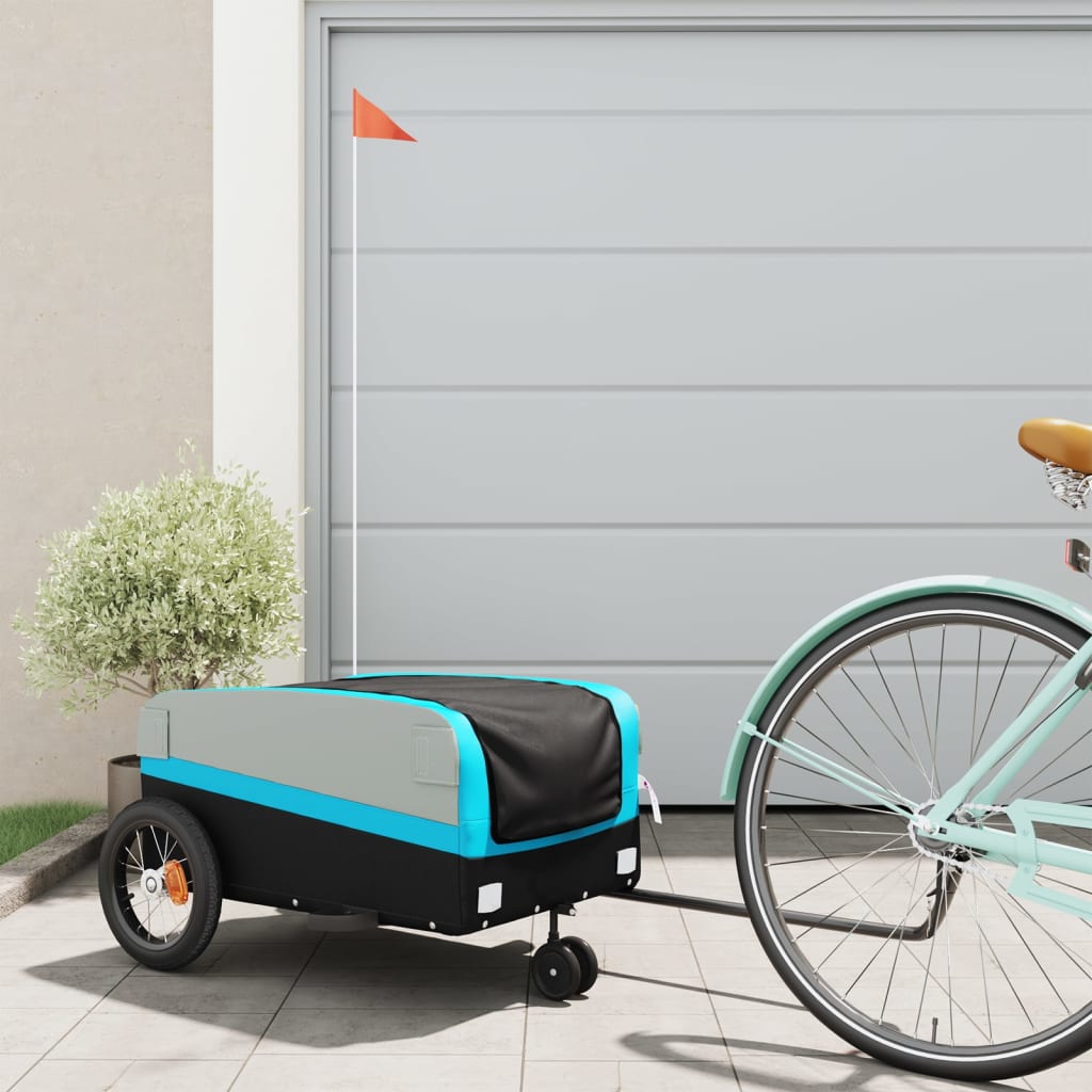 Bike Trailer Black And 45 Kg Iron