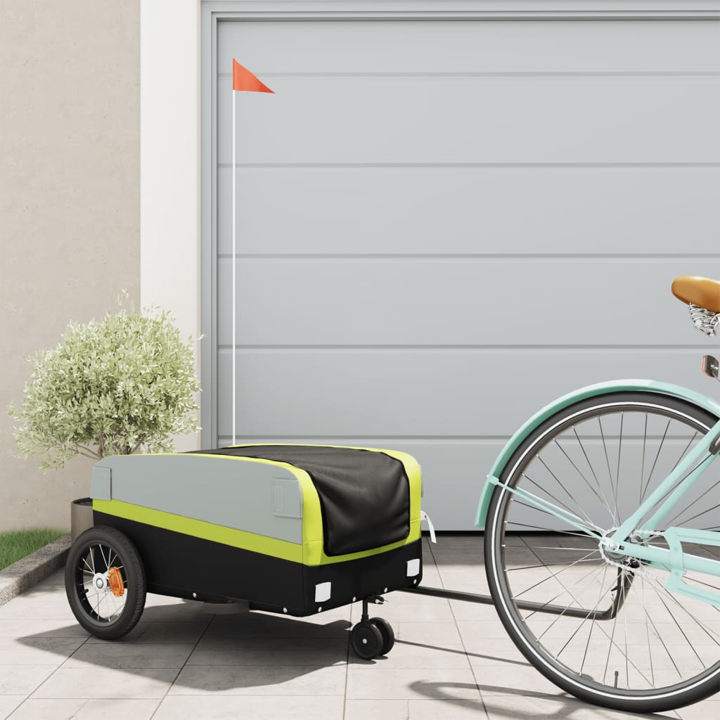 Bike Trailer Black And 45 Kg Iron