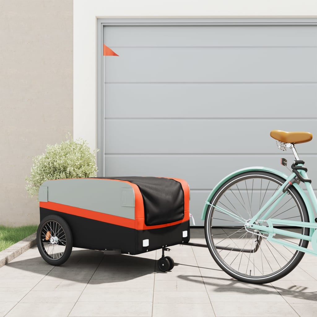 Bike Trailer Black And 45 Kg Iron