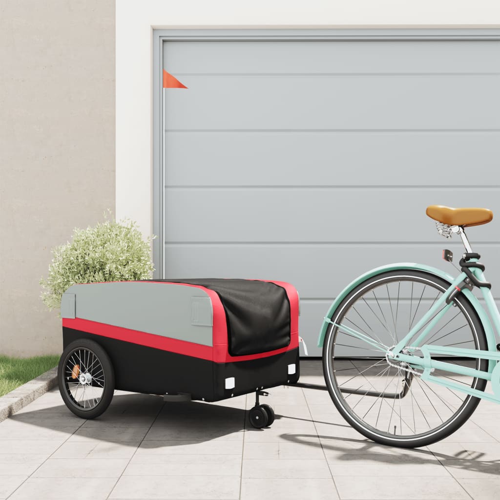 Bike Trailer Black And 45 Kg Iron
