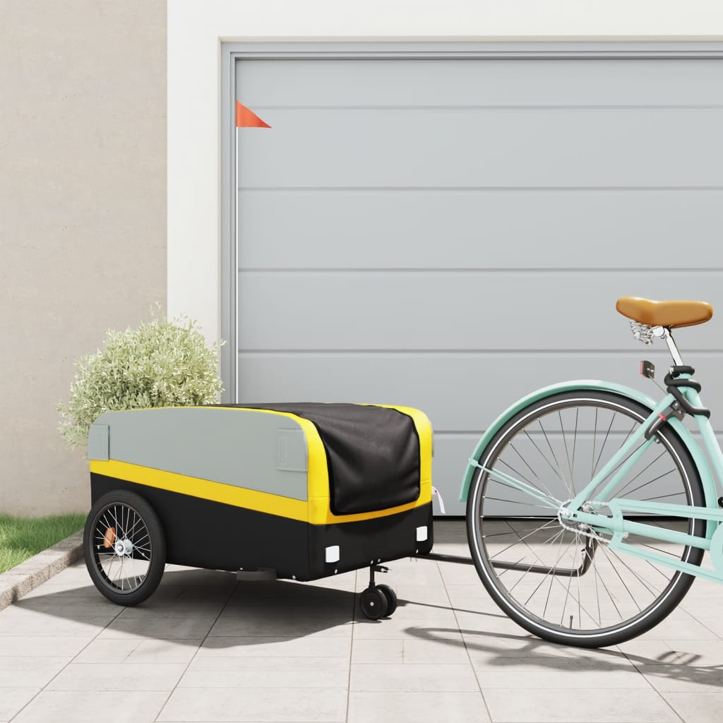 Bike Trailer Black And 45 Kg Iron