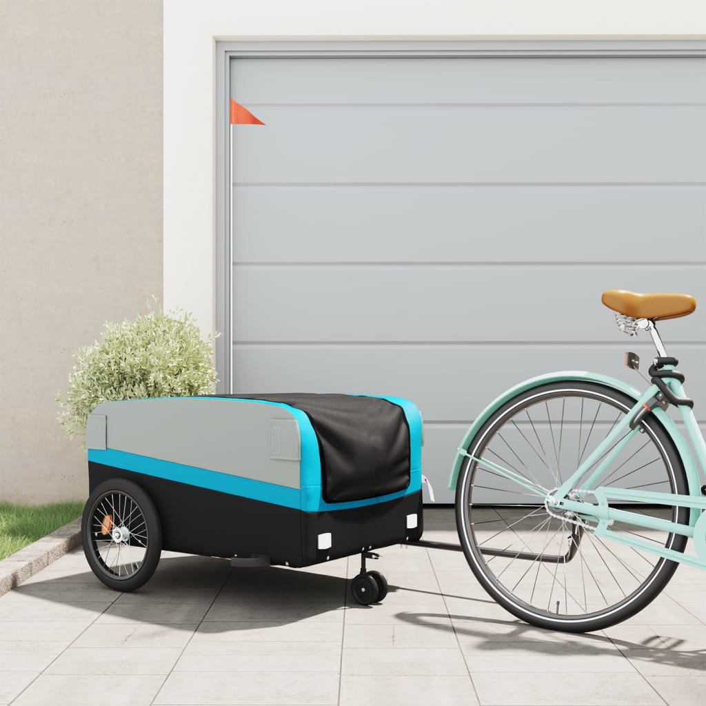 Bike Trailer Black And 45 Kg Iron