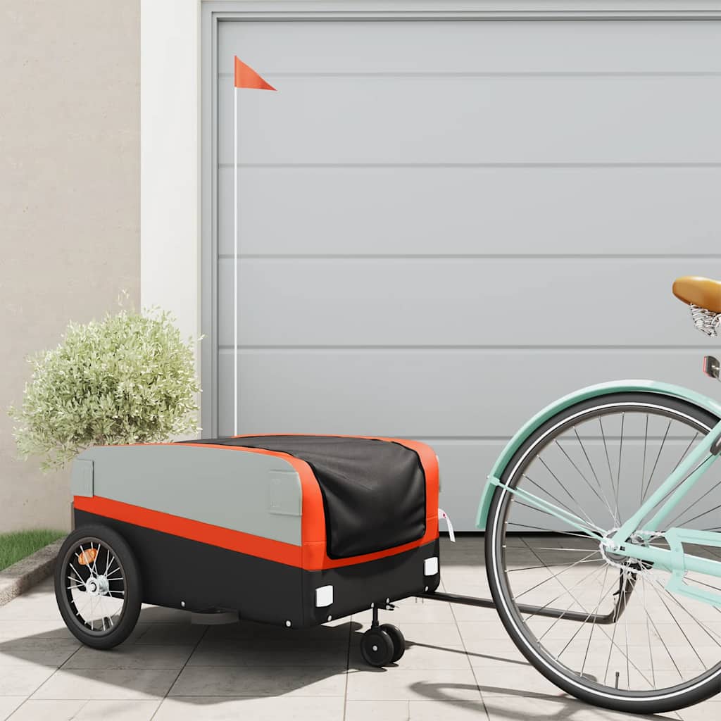 Bike Trailer Black And 45 Kg Iron