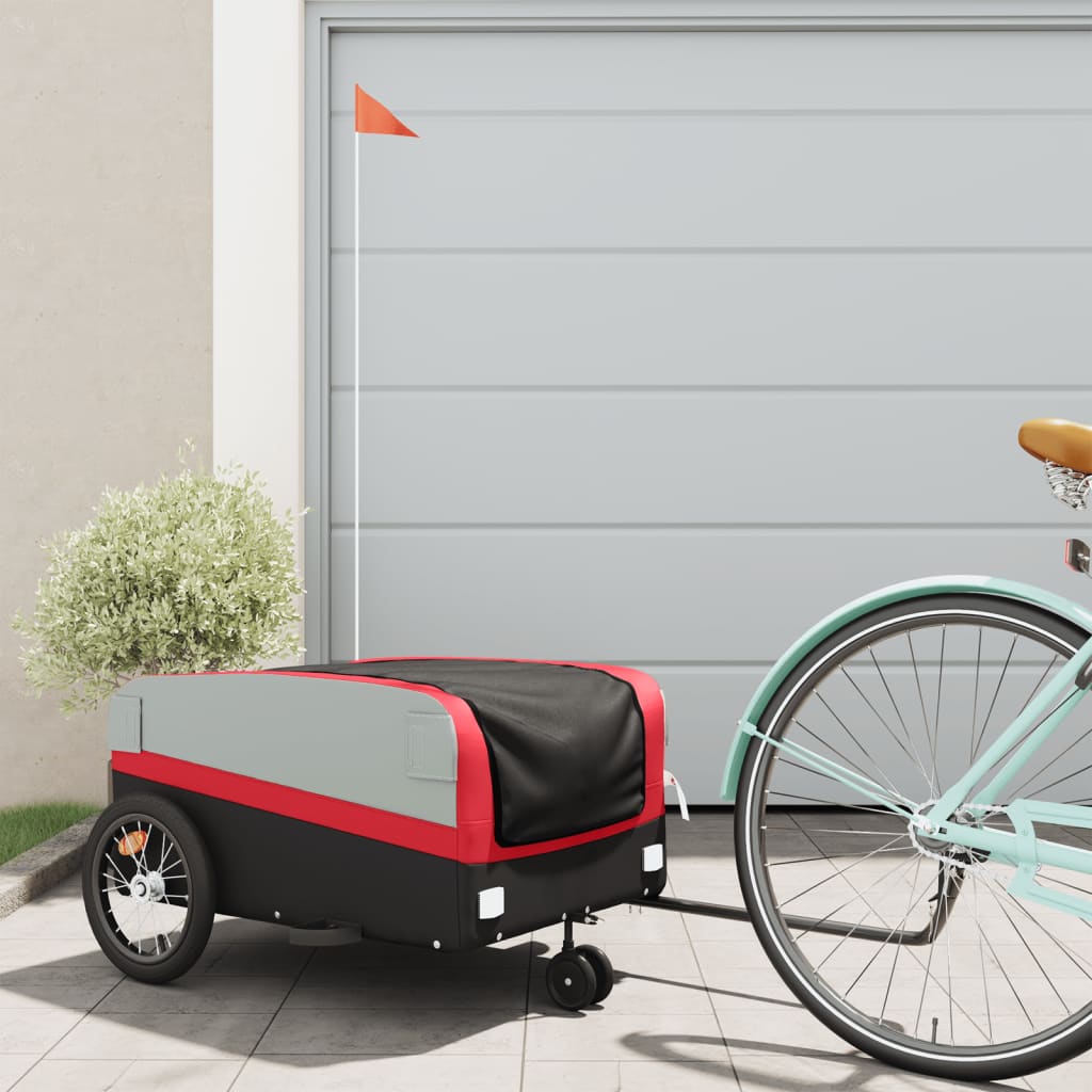 Bike Trailer Black And 45 Kg Iron