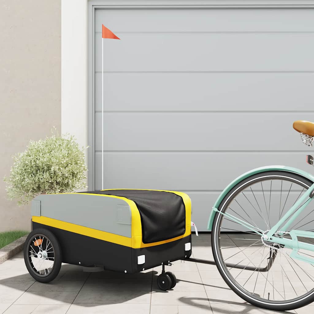 Bike Trailer Black And 45 Kg Iron