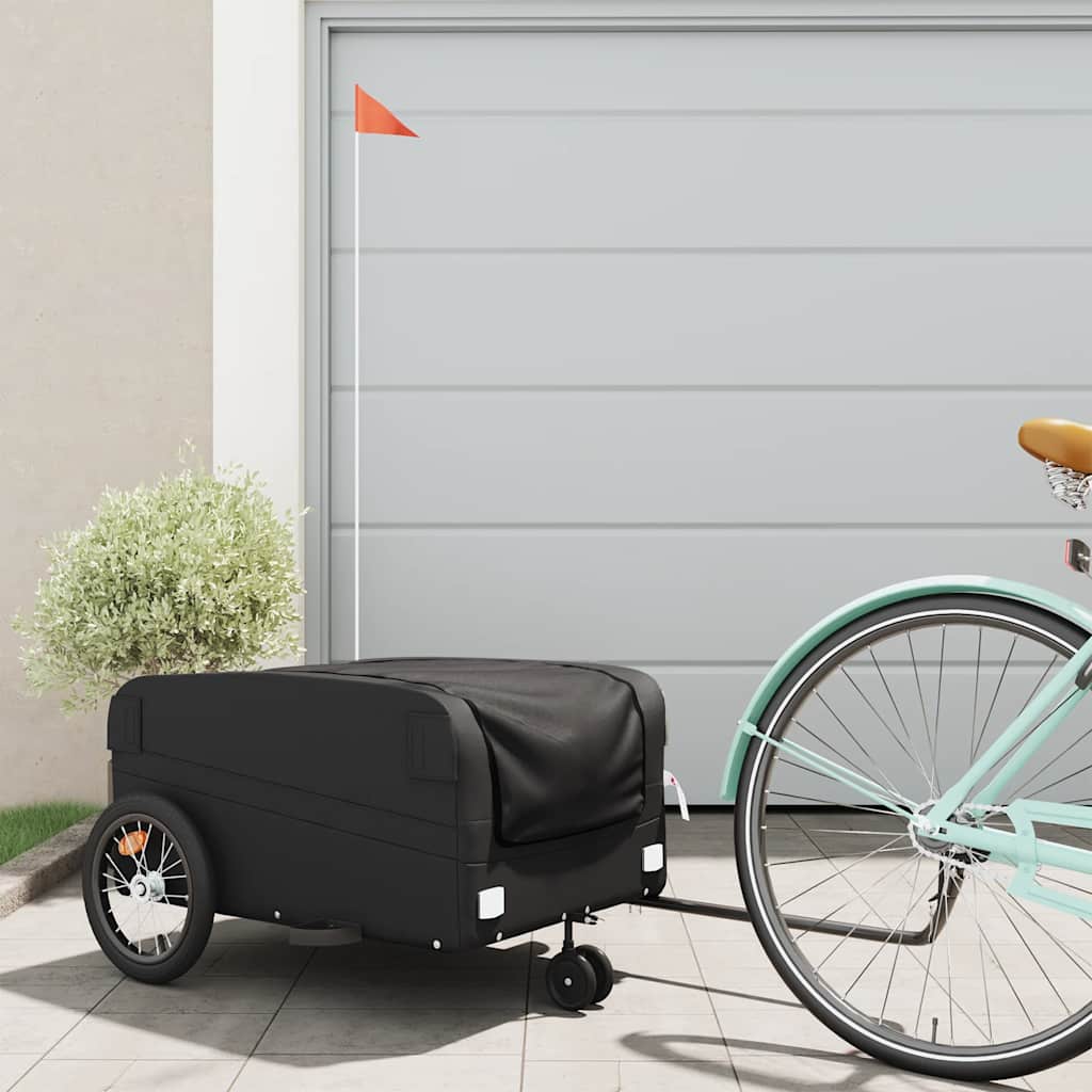 Bike Trailer Black And 45 Kg Iron