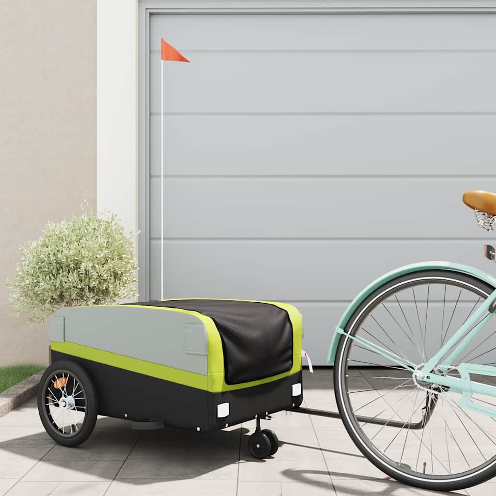 Bike Trailer Black And 45 Kg Iron