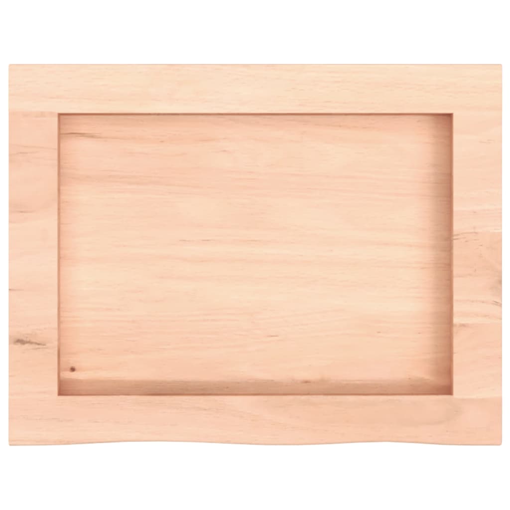 Worktops Live Edge Solid Oak Countertop Vanity Table Top 60X50Cm Rustic Wood Lig