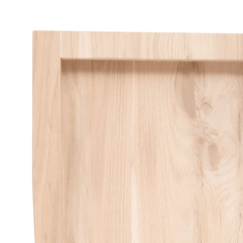 Worktops Live Edge Solid Oak Countertop Vanity Table Top 60X50Cm Rustic Wood Lig