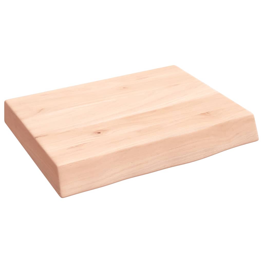 Worktops Live Edge Solid Oak Countertop Vanity Table Top 60X50Cm Rustic Wood Lig